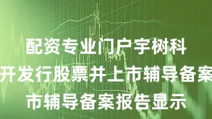 配资专业门户　　宇树科技首次公开发行股票并上市辅导备案报告显示