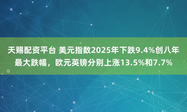 天赐配资平台 美元指数2025年下跌9.4%创八年最大跌幅，欧元英镑分别上涨13.5%和7.7%